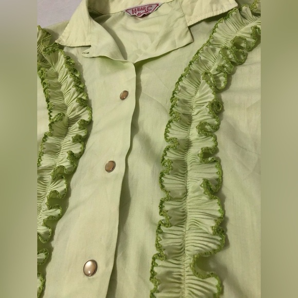 H BAR C CALIFORNIA WESTERN WEAR PEARL SNAP ACCORDION STLYE SLEEVES SIZE 34 70’S - Picture 3 of 9